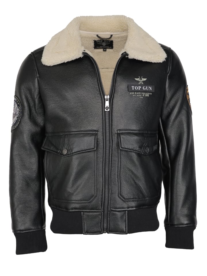 

Кожаная куртка TOP GUN Lederimitatjacke TG20213035, черный