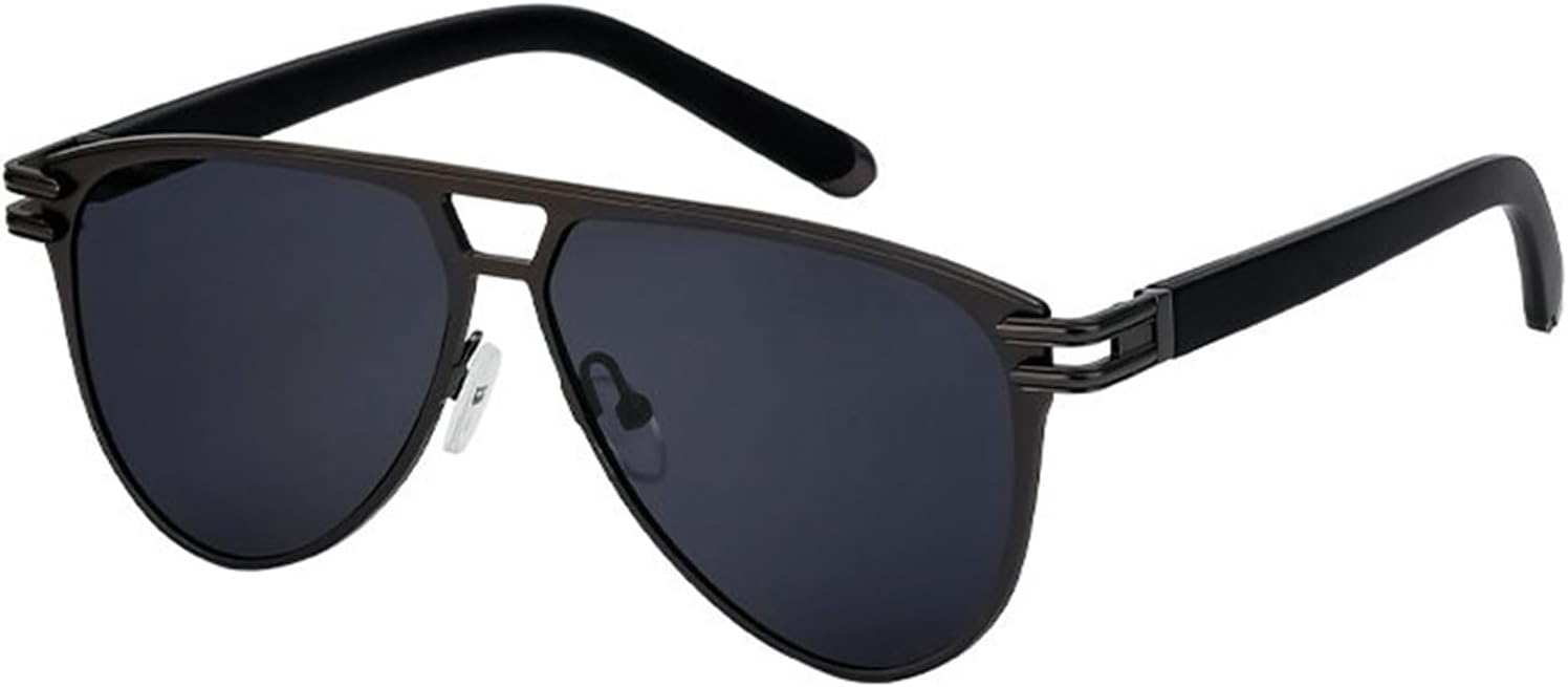 

Модные солнцезащитные очки Helena большого размера для женщин, 2024 год, роскошные дизайнерские очки в винтажной овальной оправе с двойной металлической рамкой для мужчин, C6