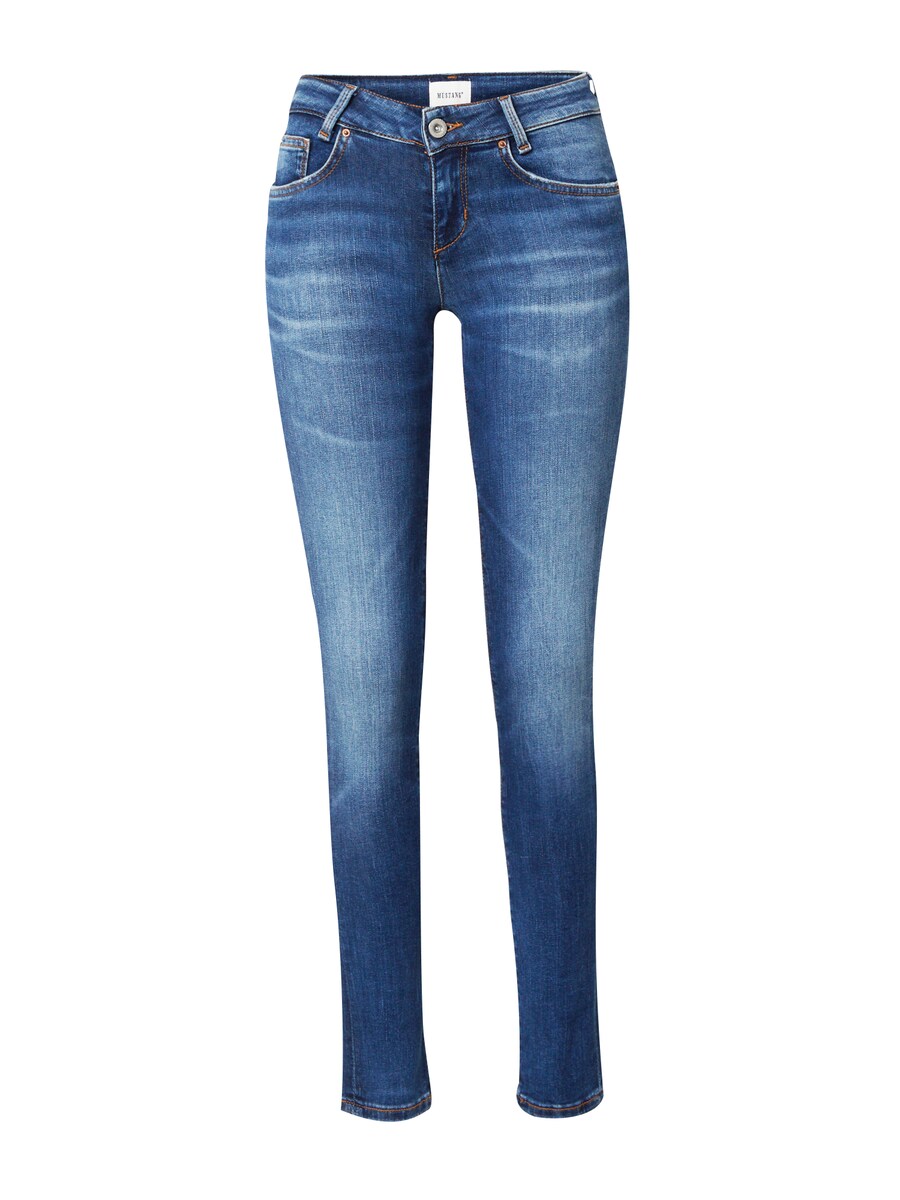 

Джинсы скинни MUSTANG Skinny Jeans Quincy, синий деним