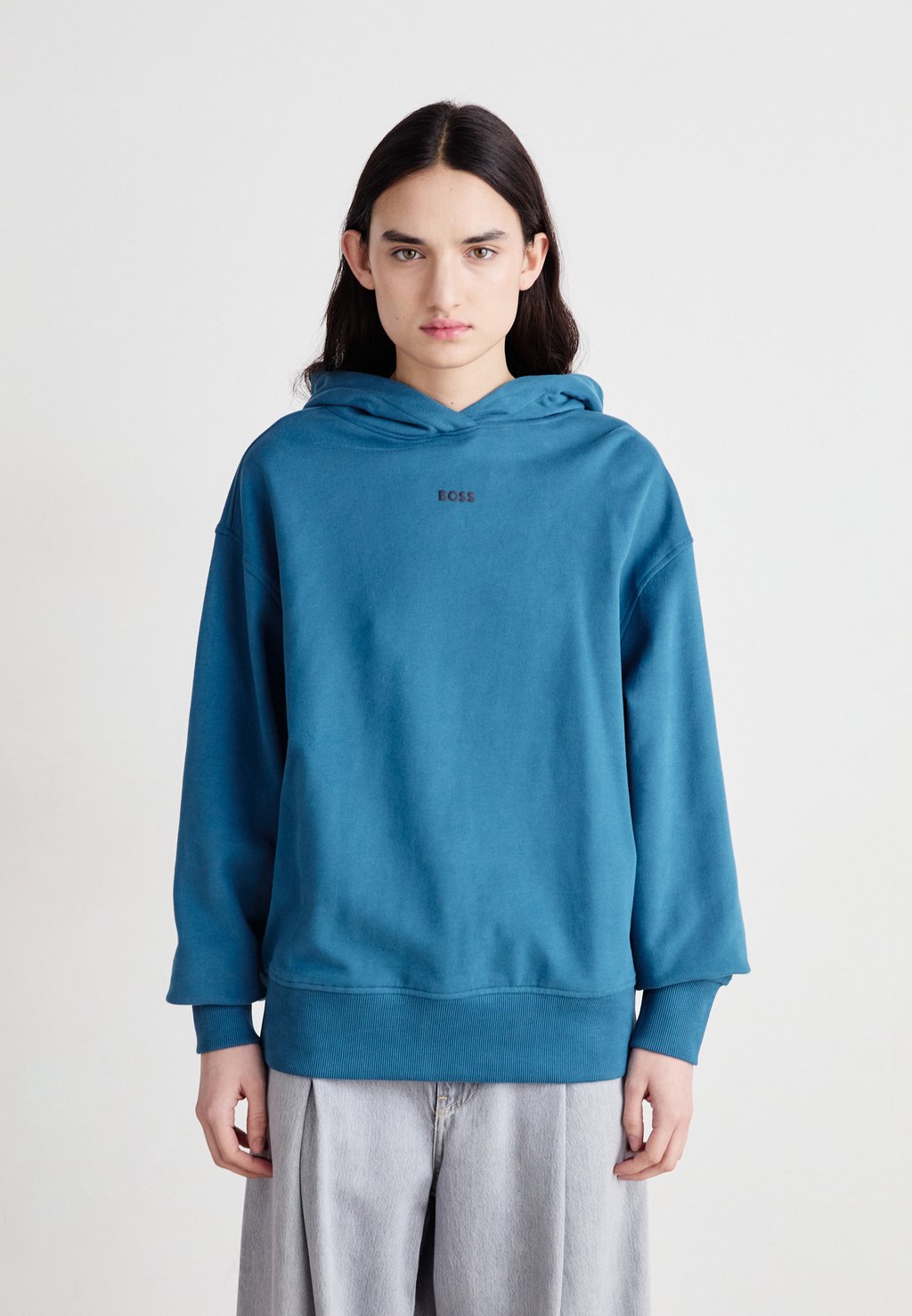 

Толстовка с капюшоном BOSS, синий