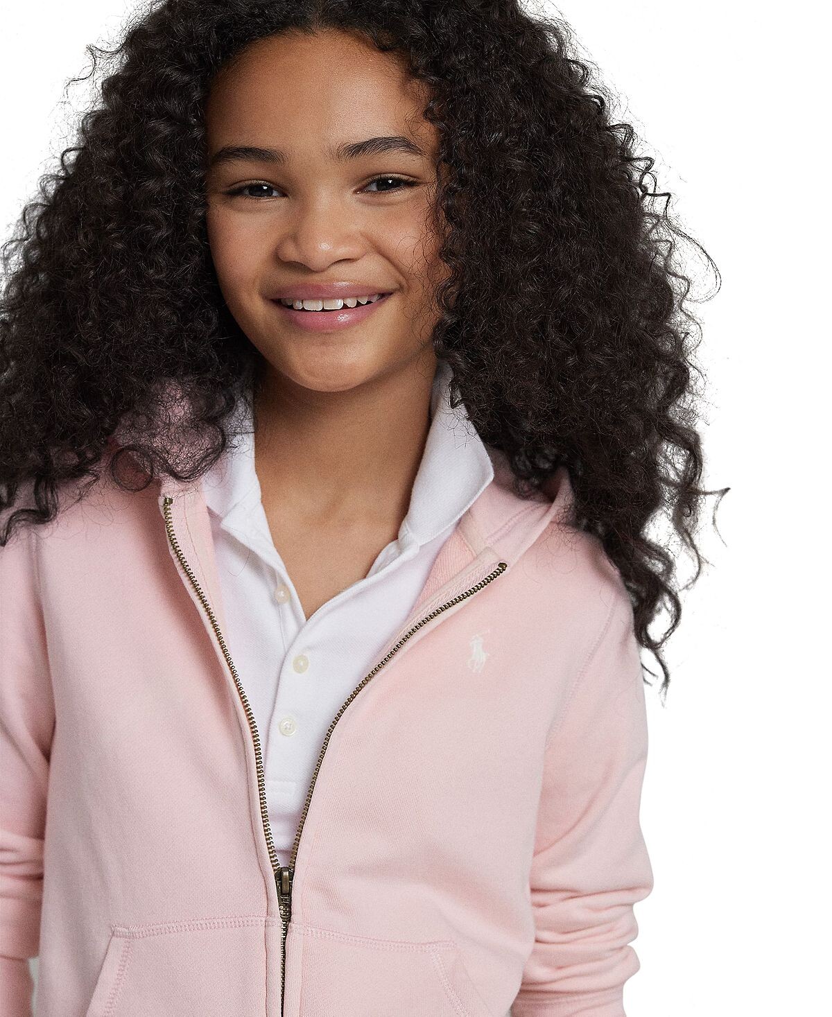 Толстовка French Terry для больших, маленьких и маленьких девочек Polo Ralph Lauren — фото 4