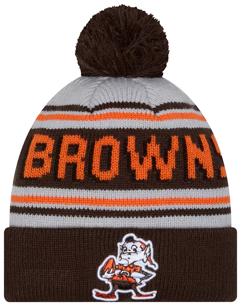 

Коричневая вязаная шапка New Era для взрослых Cleveland Browns