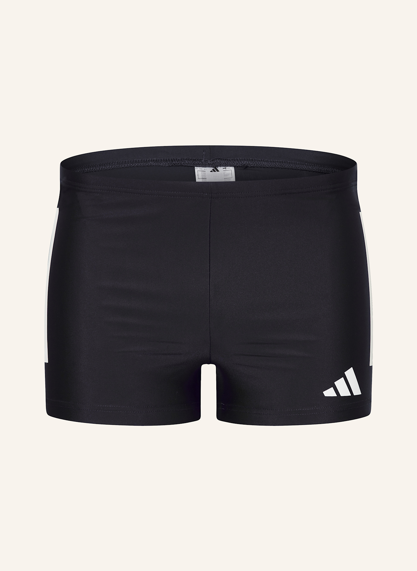 

3-Полосатые 3-дюймовые шорты для плавания Adidas, черный