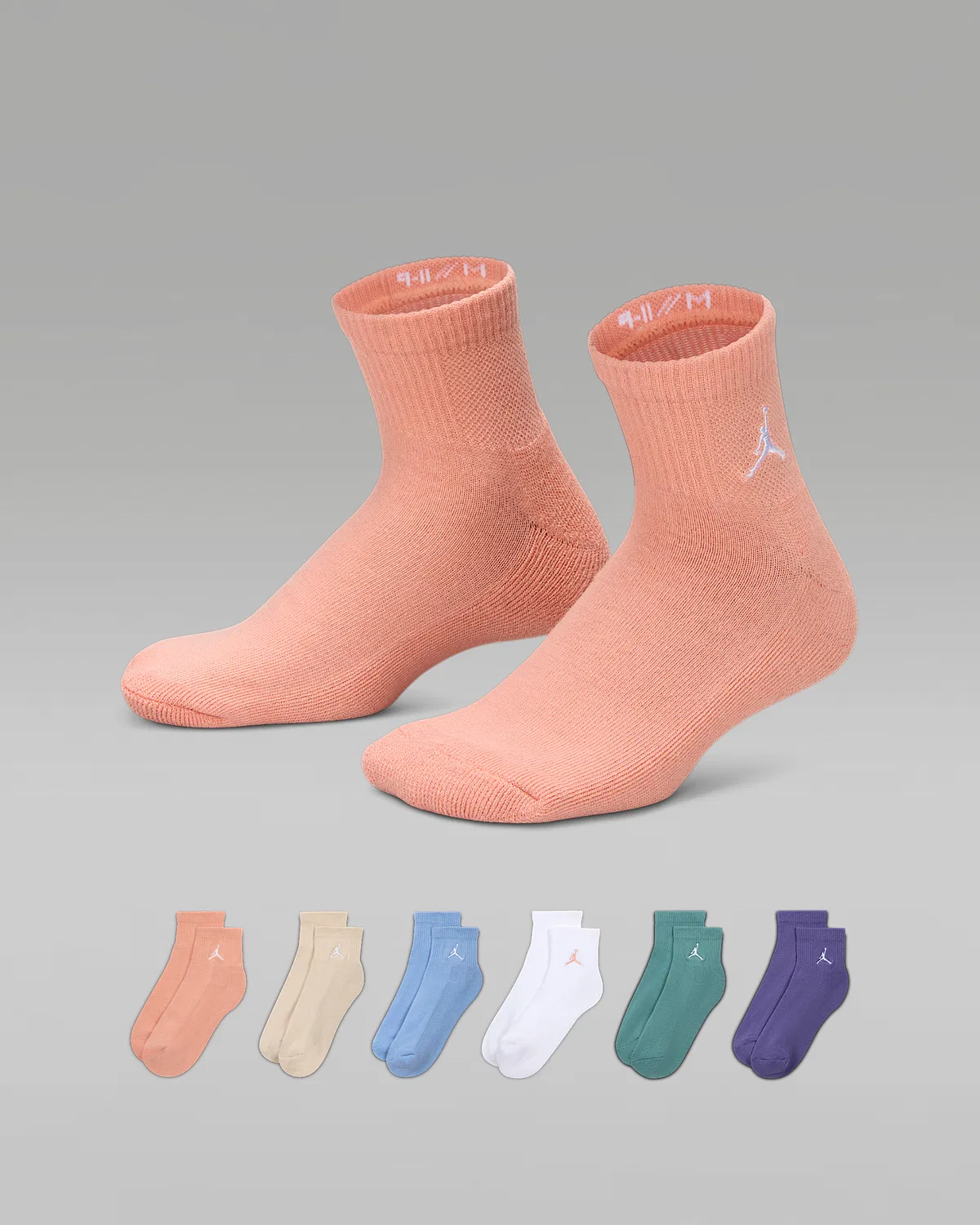 Детские носки (6 пар) Jordan Everyday Essentials, Light Madder Root