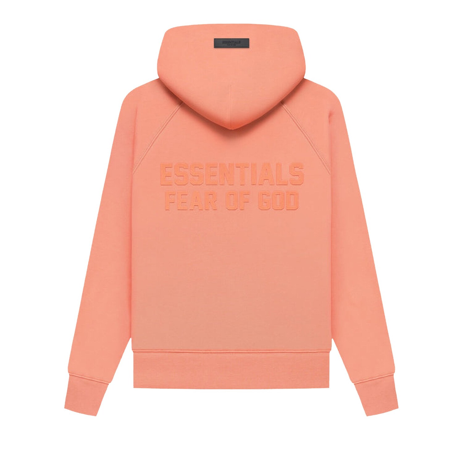 Толстовка на молнии Fear of God Essentials, цвет Коралл — фото 2