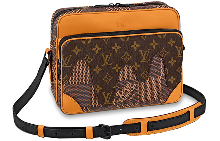 

LOUIS VUITTON Сумка X Nigo Nil Messenger Damier Ebene Giant Brown