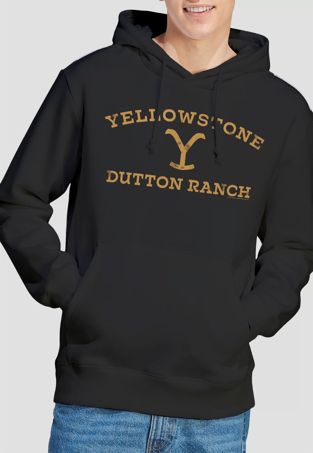 

Топ с длинными рукавами YELLOWSTONE ARCHED LOGO Cotton Soul, черный