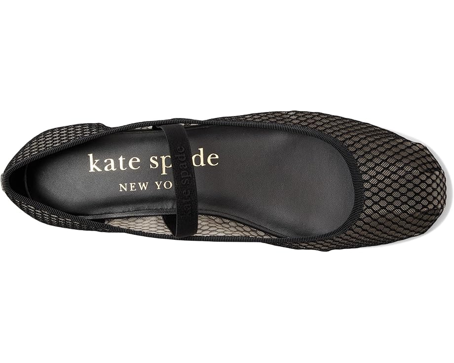 Балетки Kate Spade New York Riley Mesh Mary Jane Ballet Flats, черный — фото 2