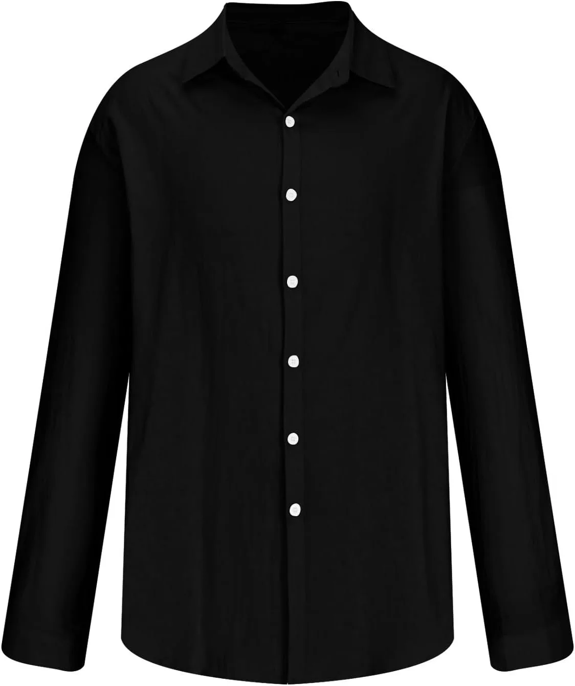Летняя рубашка для мужчин, Long Sleeve, Breathable, Casual, Loose — фото 3