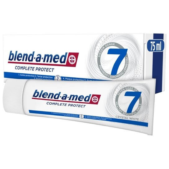 

Отбеливающая зубная паста, 75 мл Blend-A-Med, Complete Protect 7 Crystal White