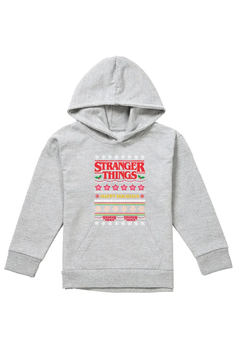 Детский худи Stranger Things Demogorgon, серый — фото 4