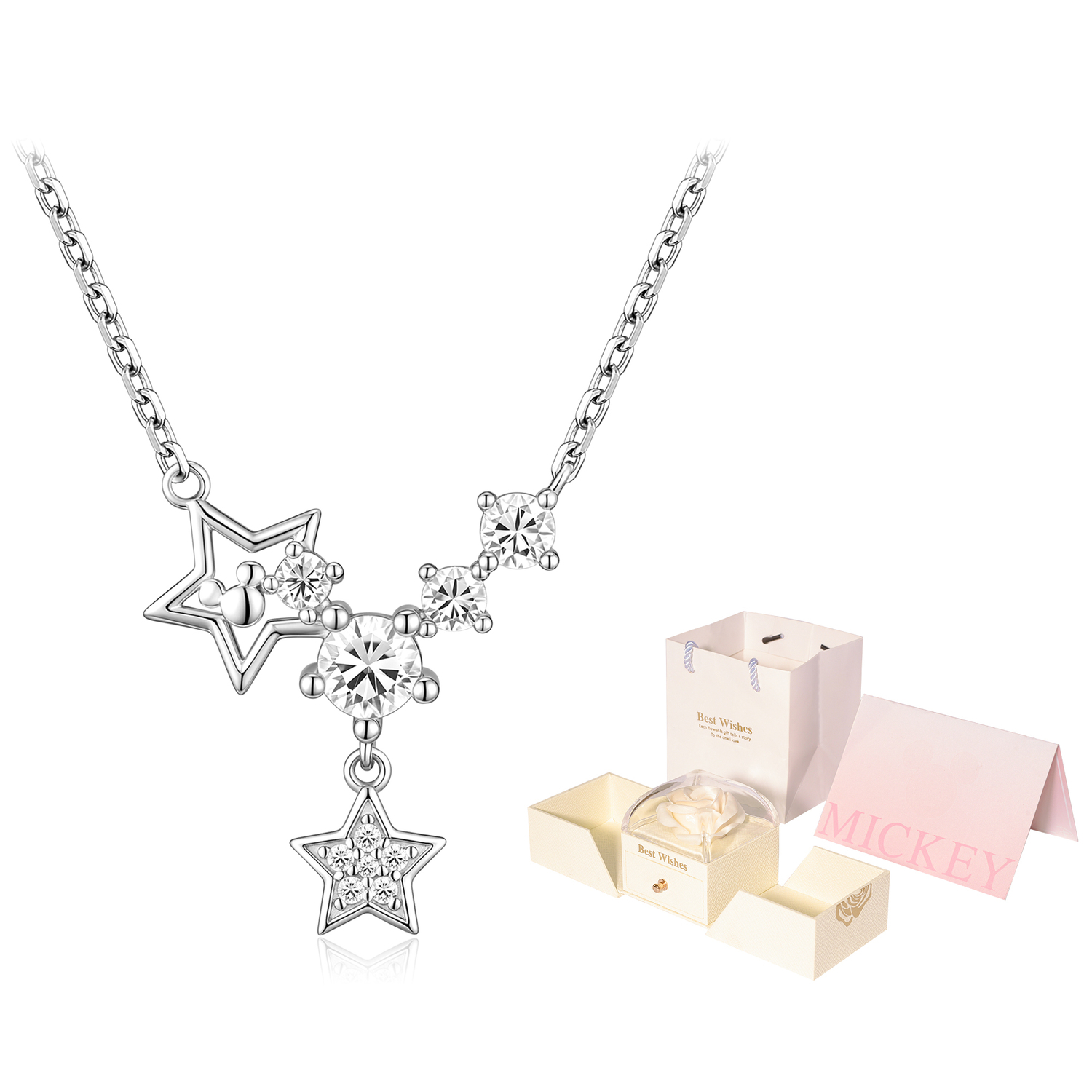 

Disney Ожерелье из стерлингового серебра 925 пробы для женщин