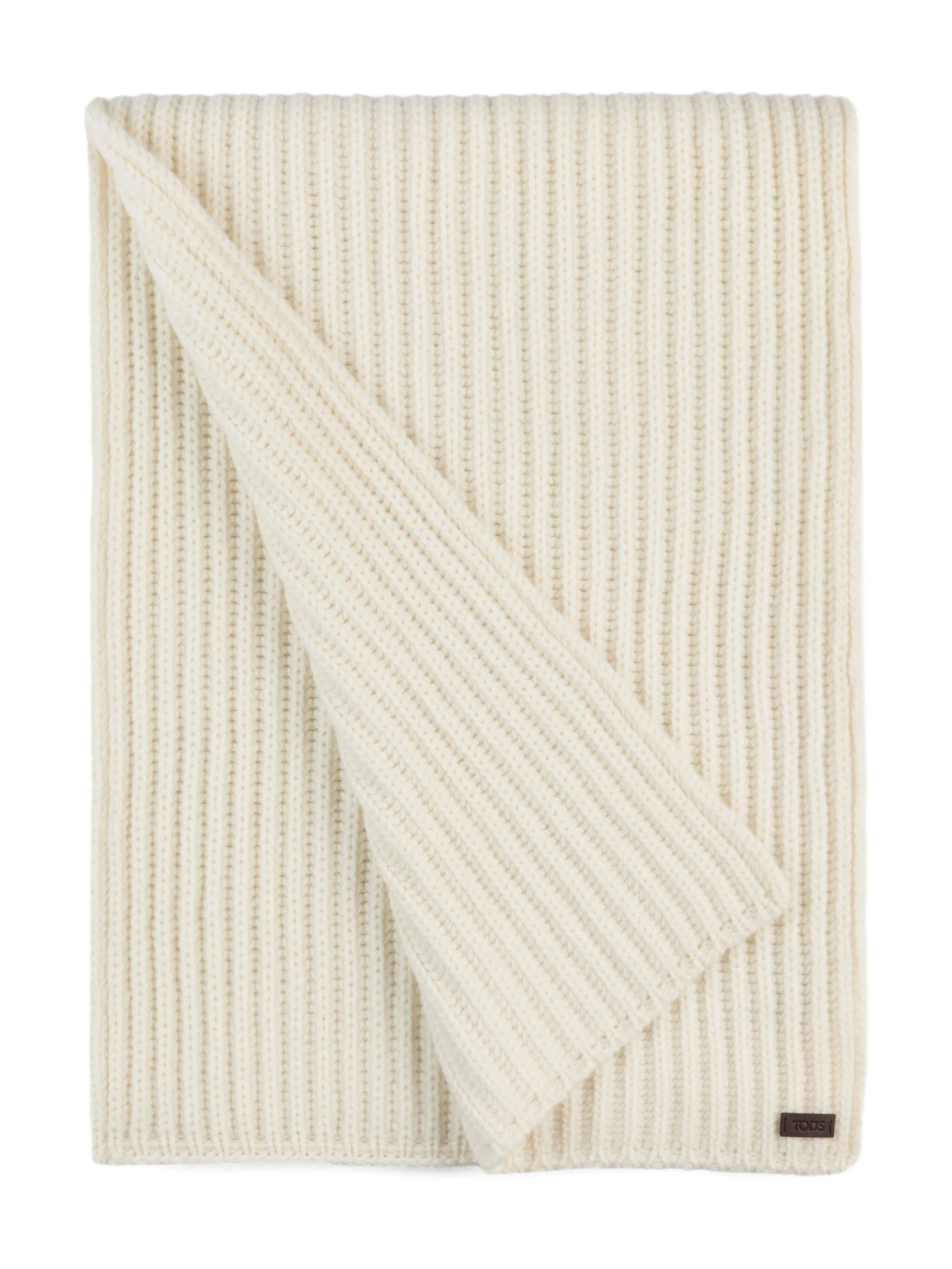 

Шарф в рубчик Tod'S, белый
