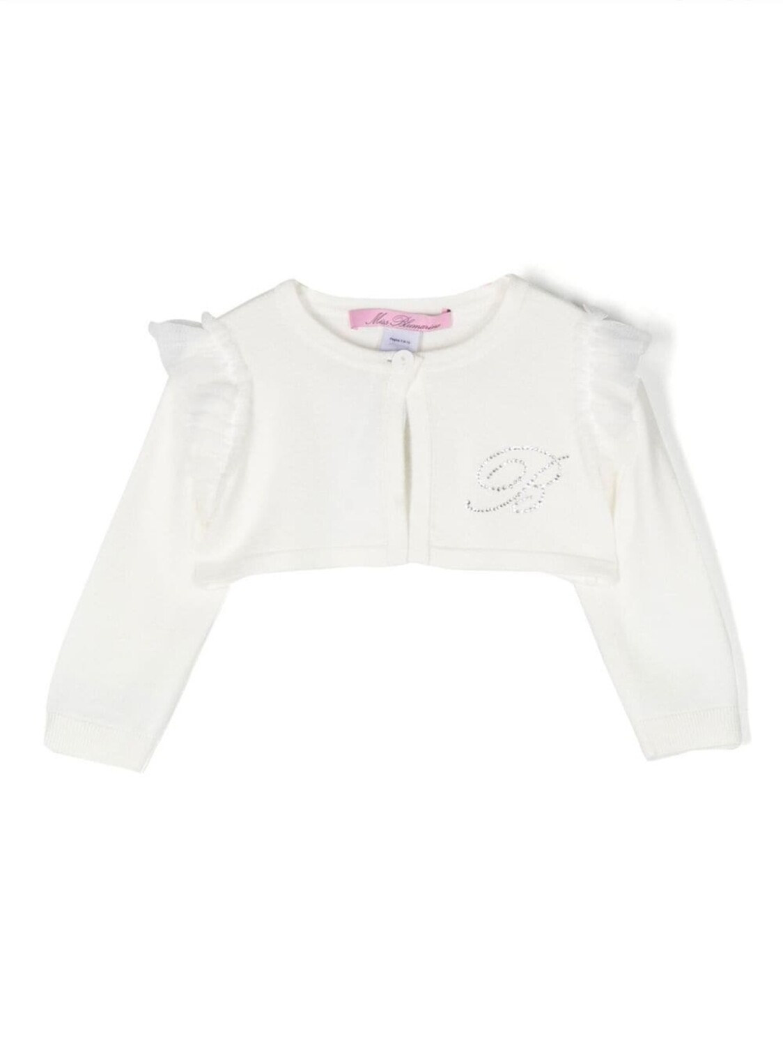 

Miss Blumarine кардиган с логотипом, белый