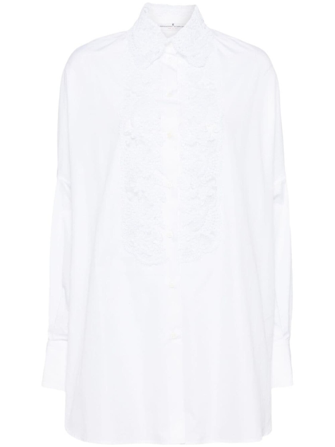 

Ermanno Scervino рубашка с цветочным кружевом, белый