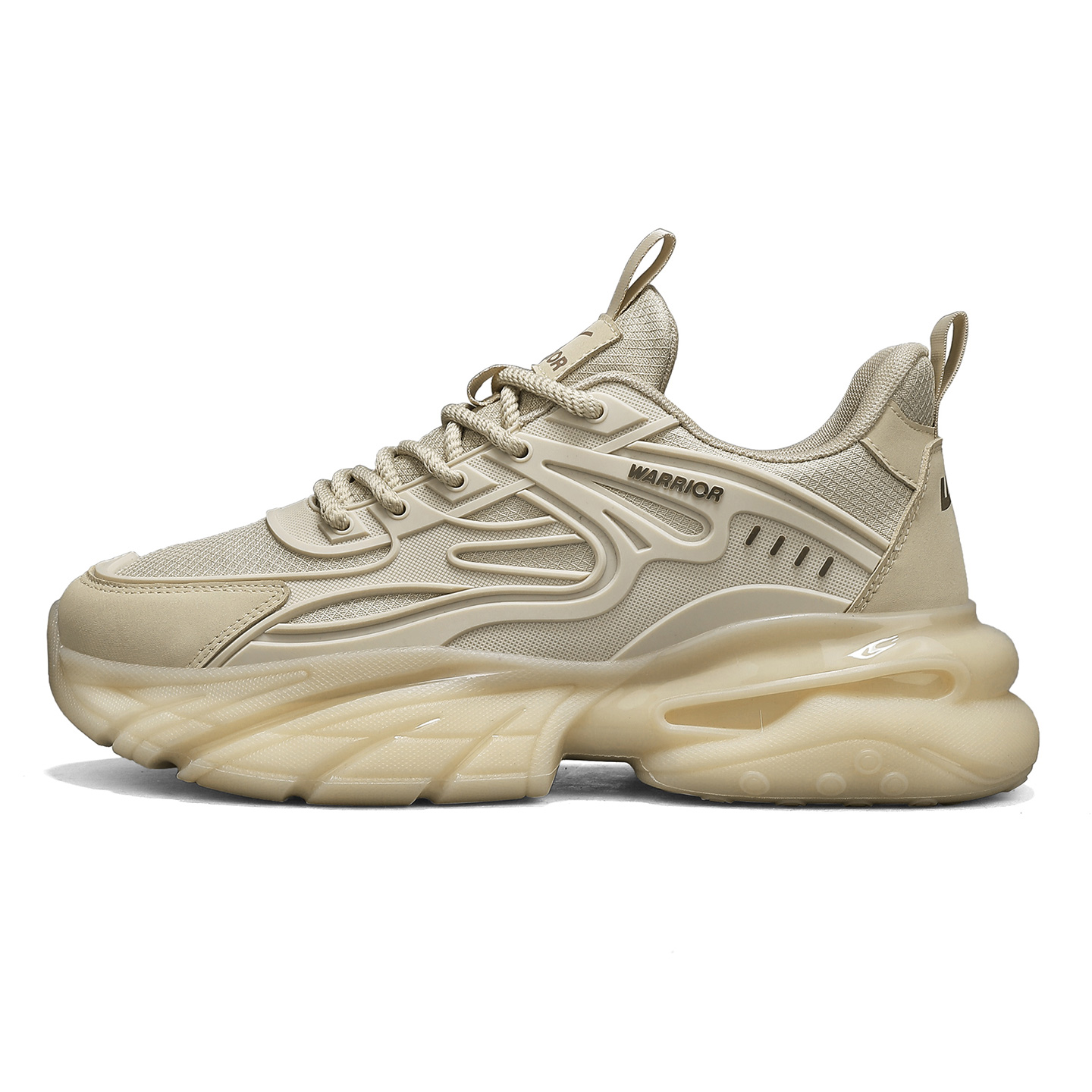 

WARRIOR Кроссовки мужские низкие Chunky Khaki с амортизацией, устойчивые к истиранию и скольжению