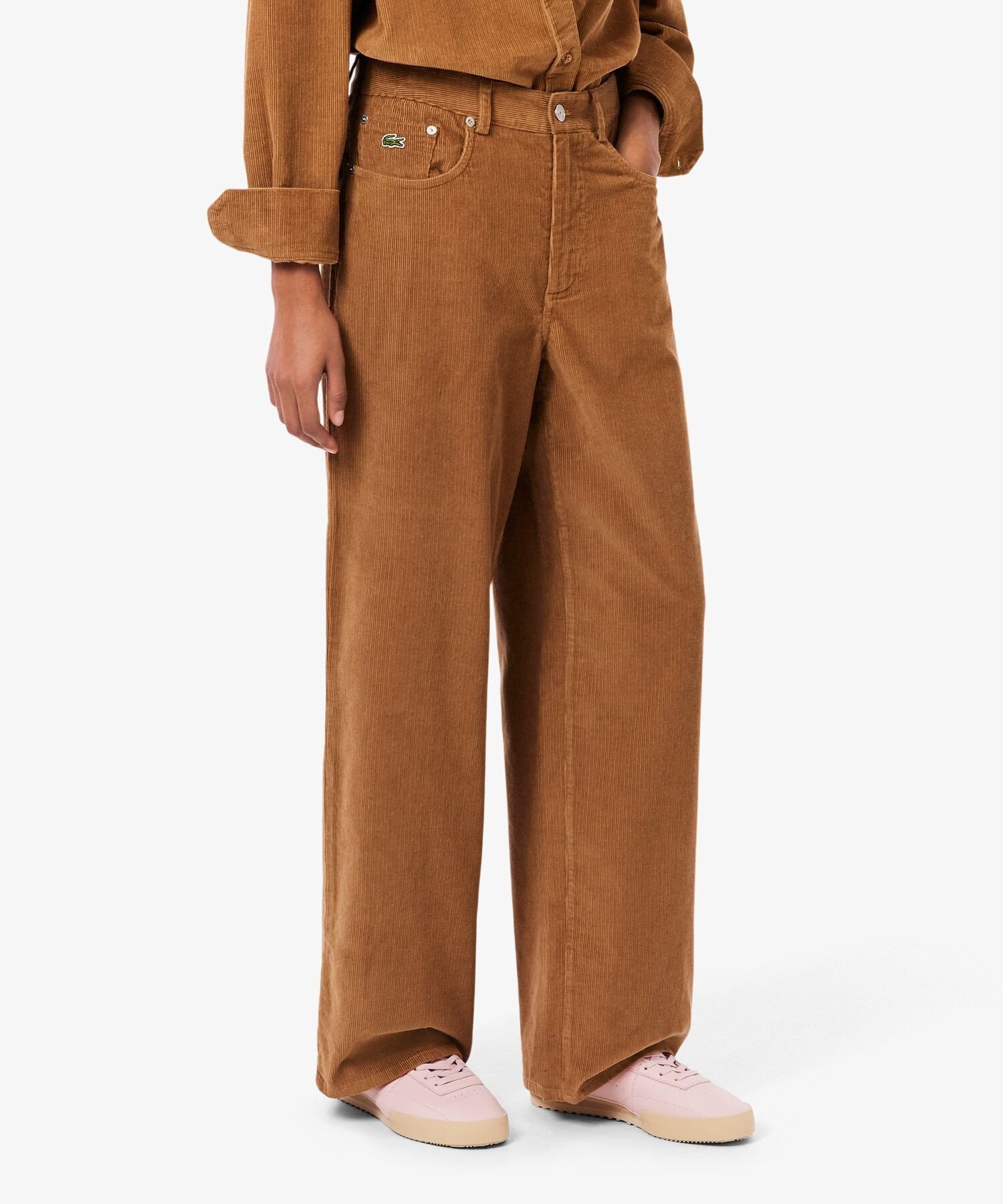 Брюки вельветовые LACOSTE Camel