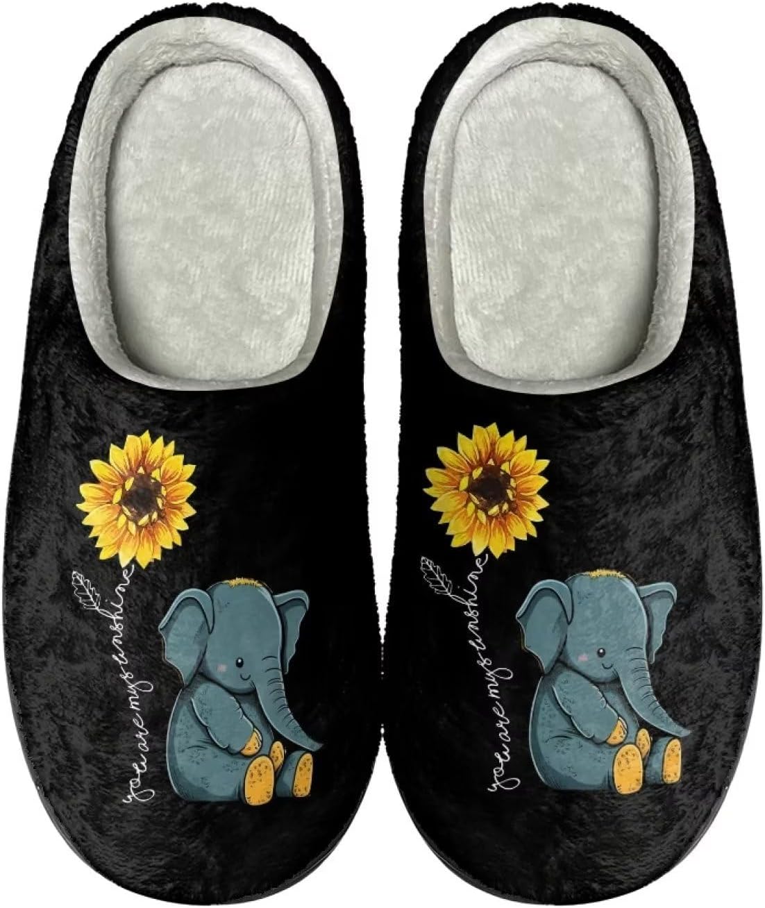 

Женские тапочки DISNIMO для дома и улицы, мягкие и удобные домашние обувь для спальни, 0 Sunflower Elephant