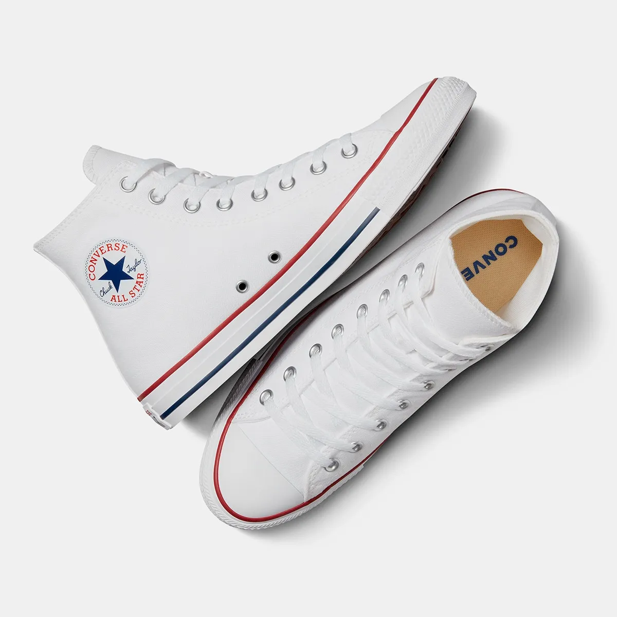 Повседневные кеды унисекс Chuck Taylor All Star высокие парусиновые Converse, белый — фото 2