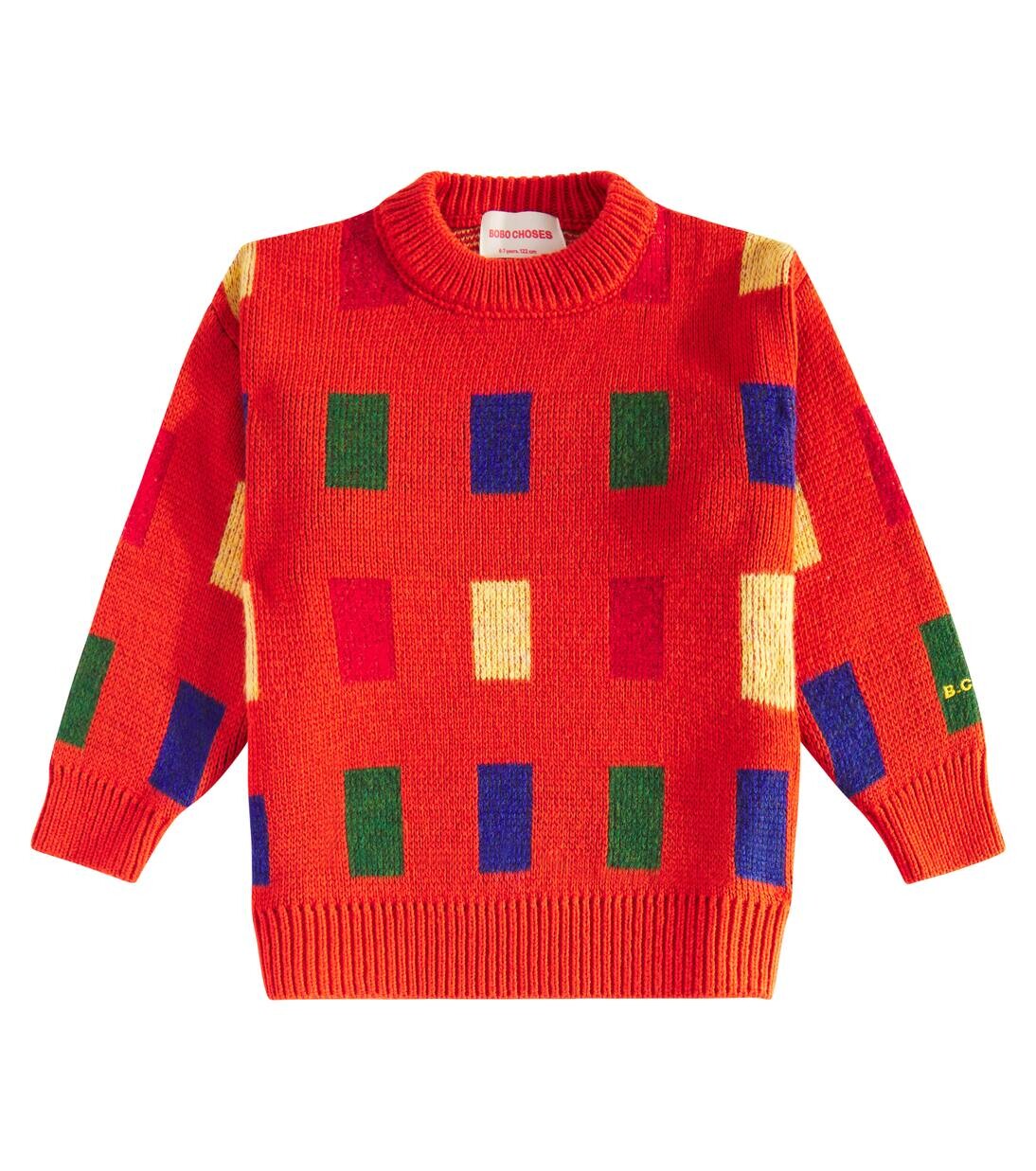 

Жаккардовый свитер Color Game Bobo Choses, красный