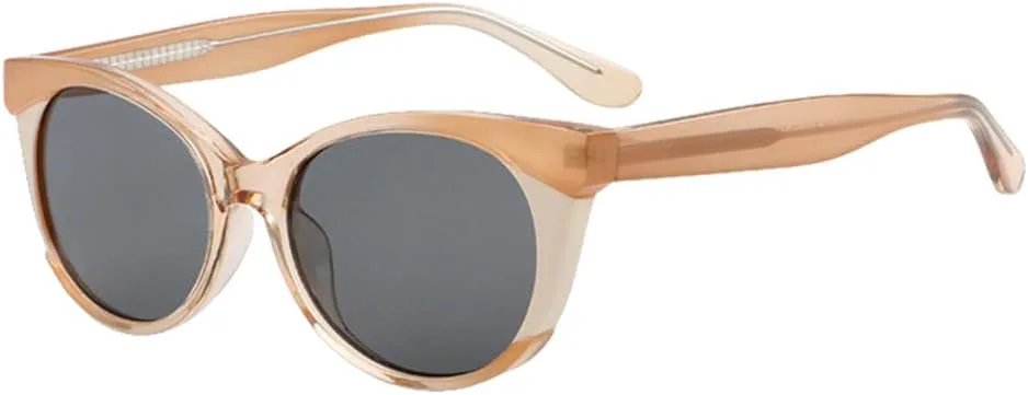 

MUTYNE Модные солнцезащитные очки для женщин, ацетатные, модель «кошачий глаз», защита от УФ-излучения UV400, черные, коричневые, зеленые, Brown With Gray