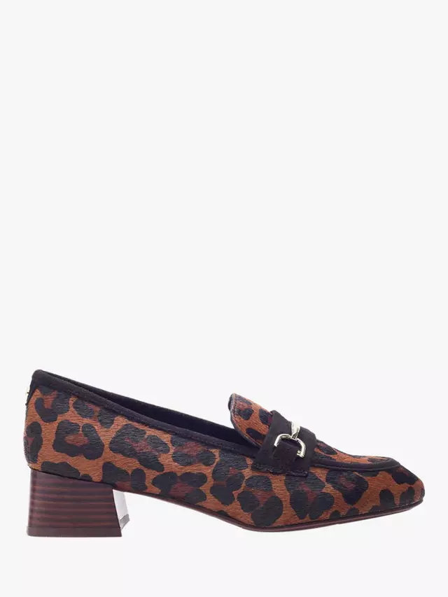 

Лоферы Moda in Pelle Coutance Leather Leopard Heeled, цвет brown/multi