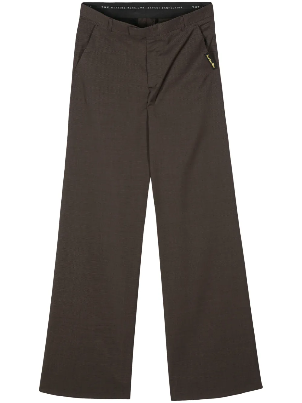 

Широкие брюки в ломаную клетку Martine Rose, коричневый