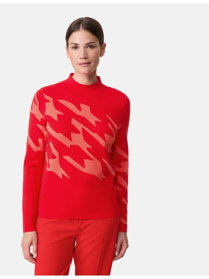 

Пуловер Gerry Weber Langarm Rundhals, цвет red/rouge hooundstooth jcd