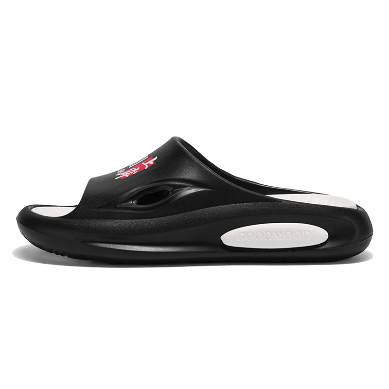 

CariteSport ЭВА бесшумные нескользящие антибактериальные износостойкие быстросохнущие шлепанцы унисекс Black, цвет Black