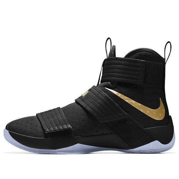 

Кроссовки lebron zoom soldier 10 золотые Nike, черный