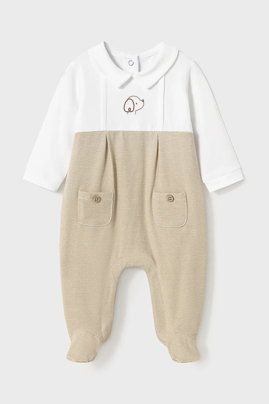 

Хлопковые пижамы для младенцев Mayoral Newborn, бежевый