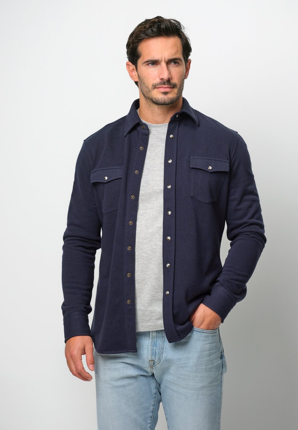 

Рубашка OVERSHIRT PROFUOMO, темно-синий