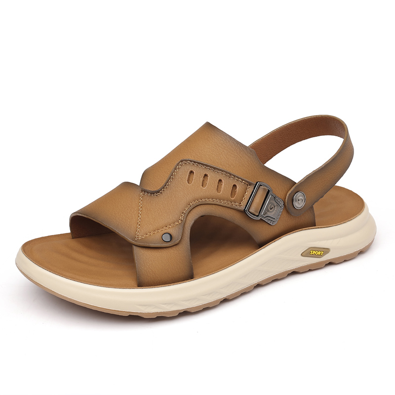

POPULAR ROUSE PR Пляжные сандалии мужские желто-коричневые, цвет Yellow Brown
