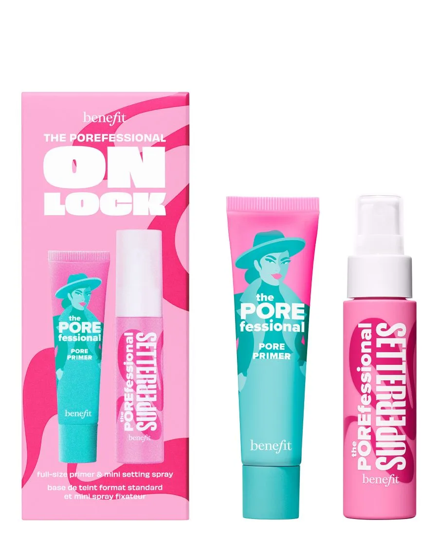 Benefit Cosmetics Набор из 2 предметов: праймер для сужения пор и фиксирующий спрей POREfessional