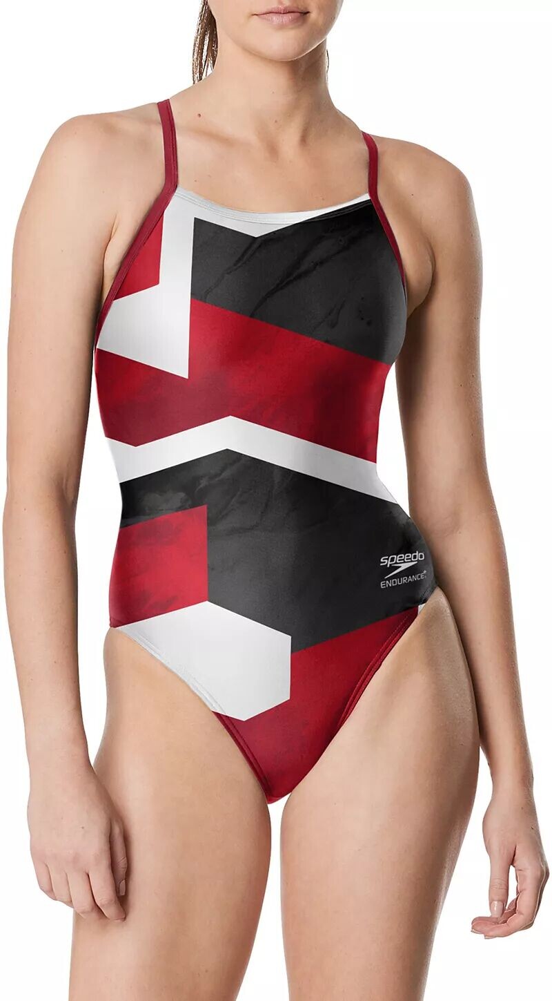 

Женский цельный купальник с блестящей перекрещенной спиной Speedo