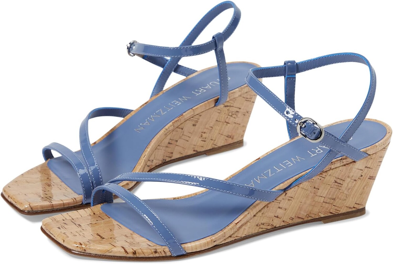 

Сандалии Stuart Weitzman Oasis 50 Wedge, цвет Blue Steel