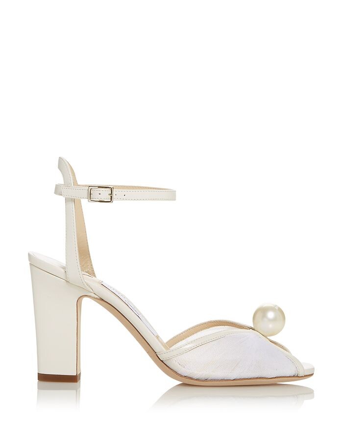 Женские босоножки Sacaria 85 на высоком блочном каблуке Jimmy Choo — фото 3