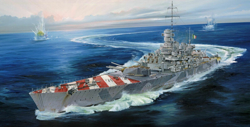 

Комплект модели Линкор РН Рома 1943 г. 1/700 TRUMPETER