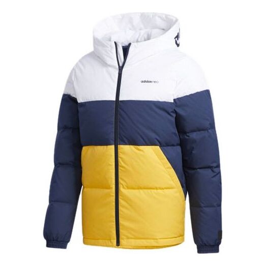 

Пуховик adidas neo Cb Dwn Puff Down Jacket Men Multi-Color, белый