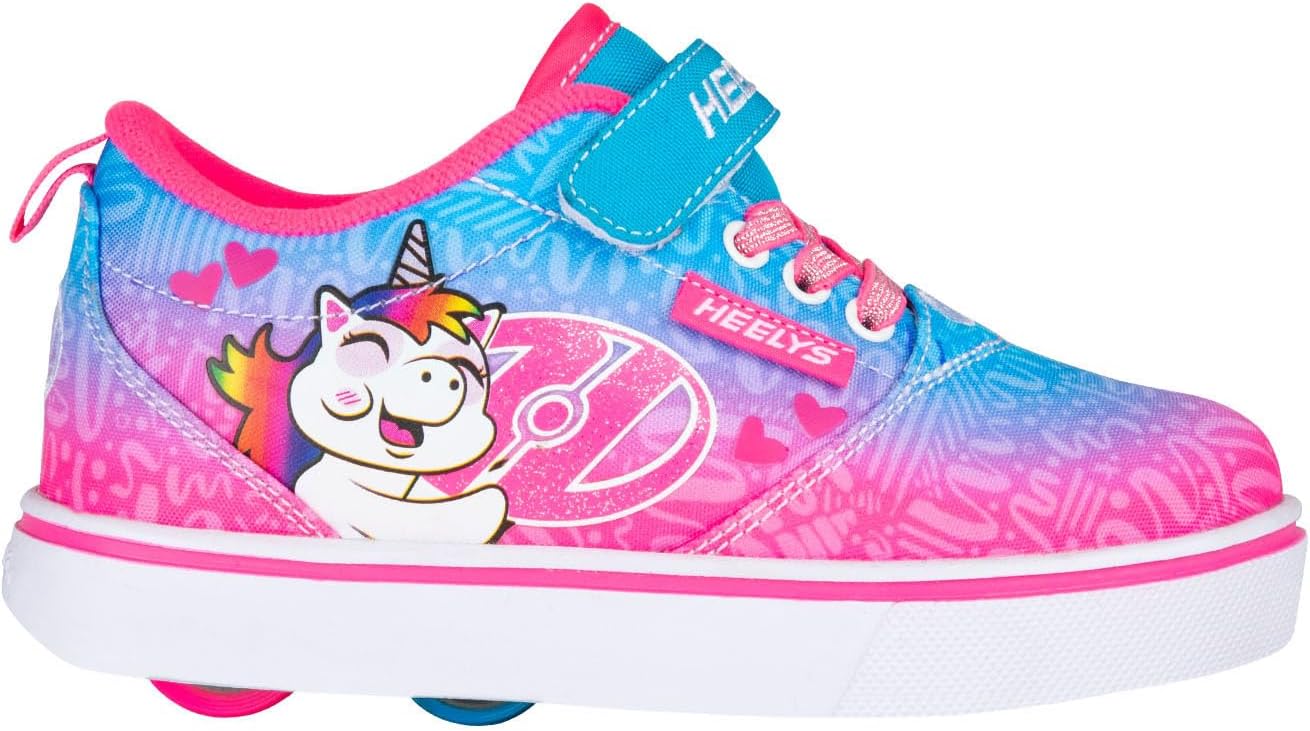 Кроссовки Heelys Girls Pro 20 X2 (Little Kid/Big Kid/Adult), белый/розовый/бирюзовый — фото 3