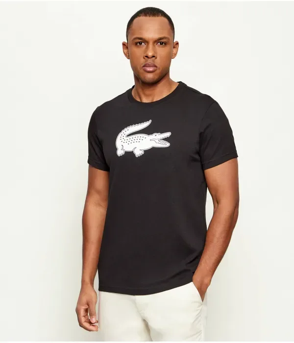 Футболка regular fit Lacoste, черный