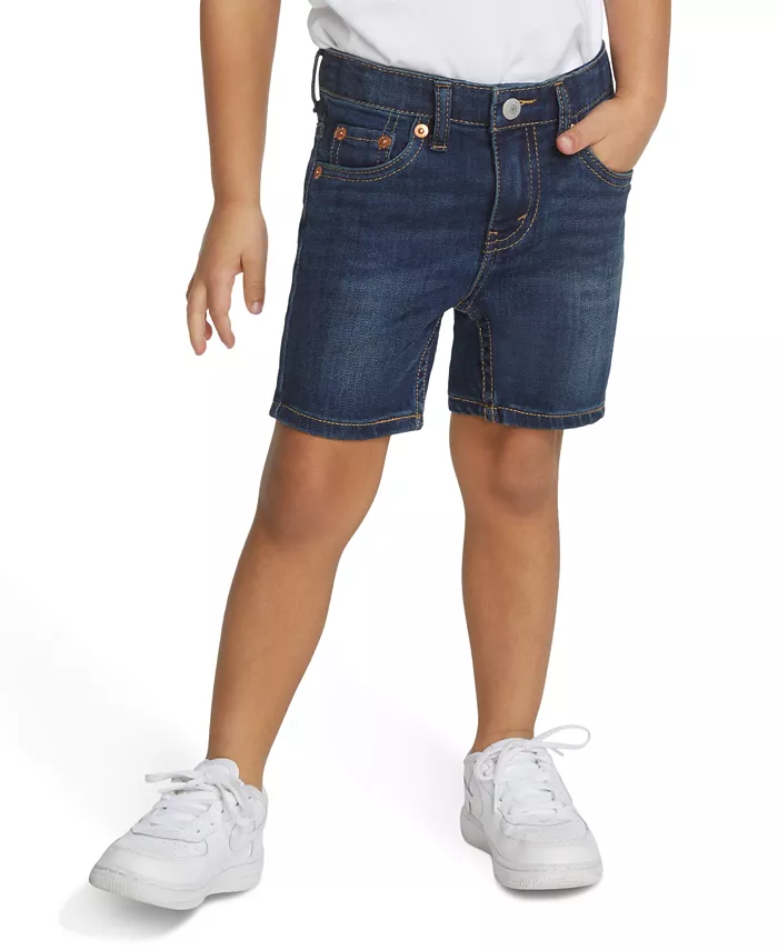 

Детские узкие эластичные джинсовые шорты для мальчиков Performance Shorts Levi's, синий