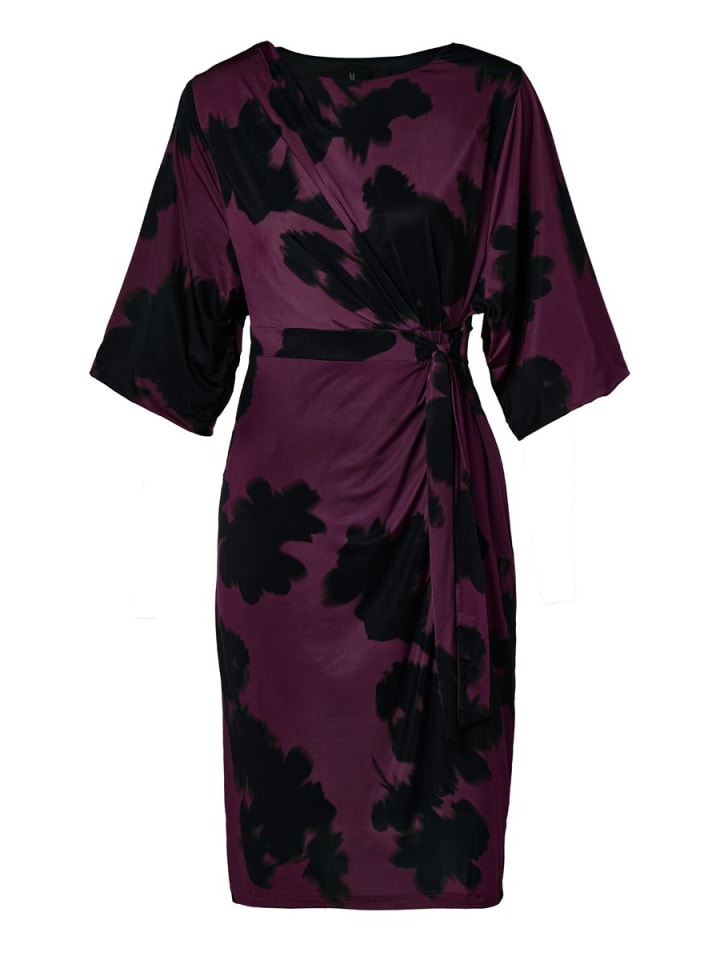 

Платье до колена Mart Visser, цвет milan kleid mit print schwarz/dunkelbeere