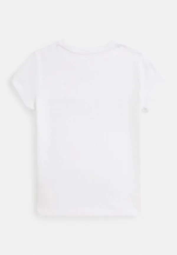 Футболка из хлопкового трикотажа с принтом в виде медведя поло. Polo Ralph Lauren, White — фото 2