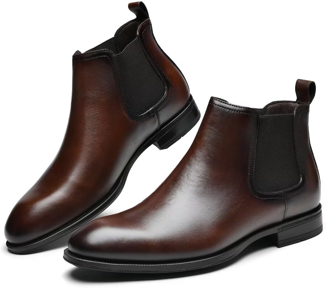Мужские ботинки Arkbird Chukka из натуральной кожи, классические повседневные ботинки оксфордского стиля, темно-коричневый — фото 2