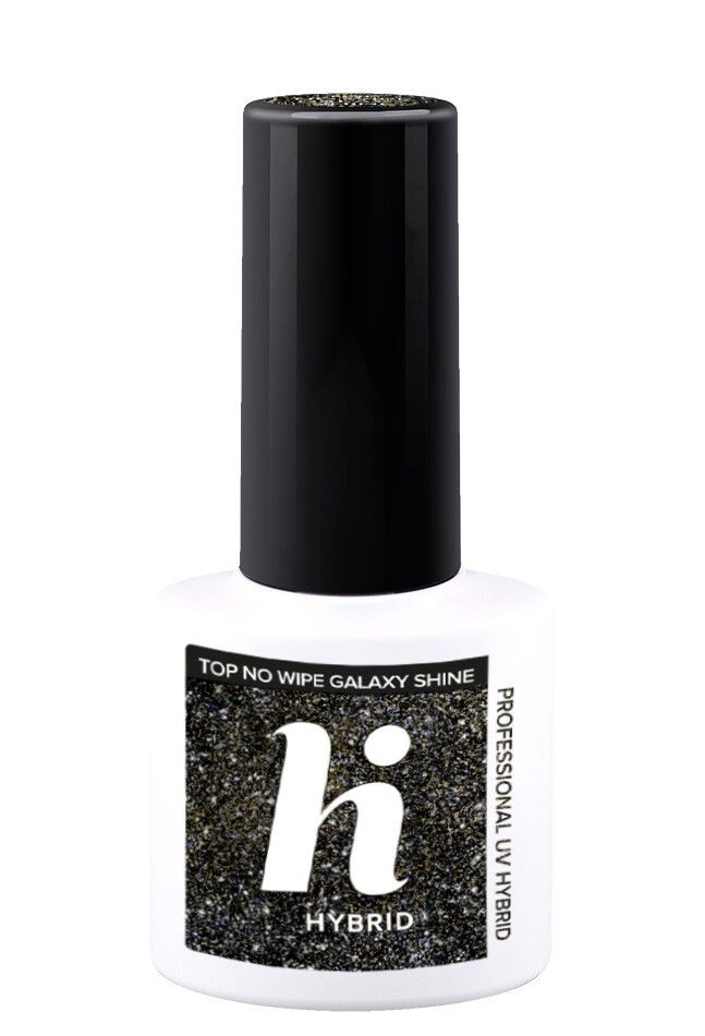 

Hi Hybrid Top No Wipe Galaxy Shine верхнее покрытие для ногтей, 5 ml