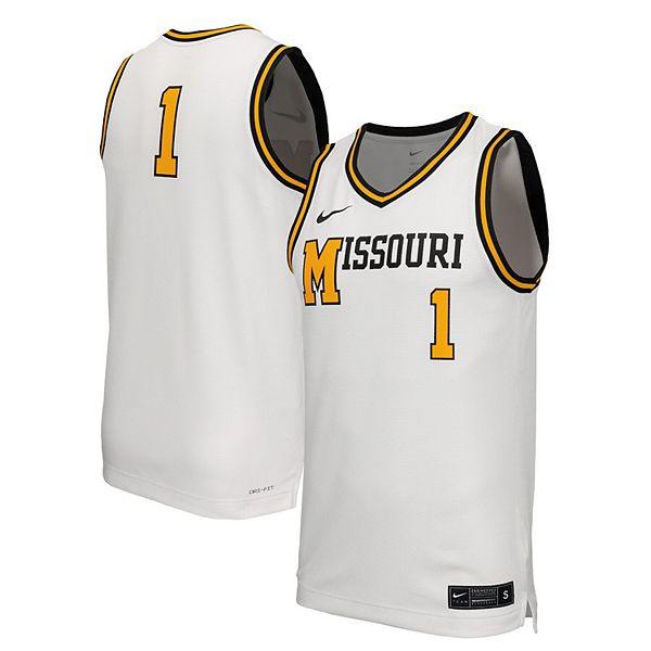 

Мужская белая баскетбольная майка retro replica missouri tigers Nike