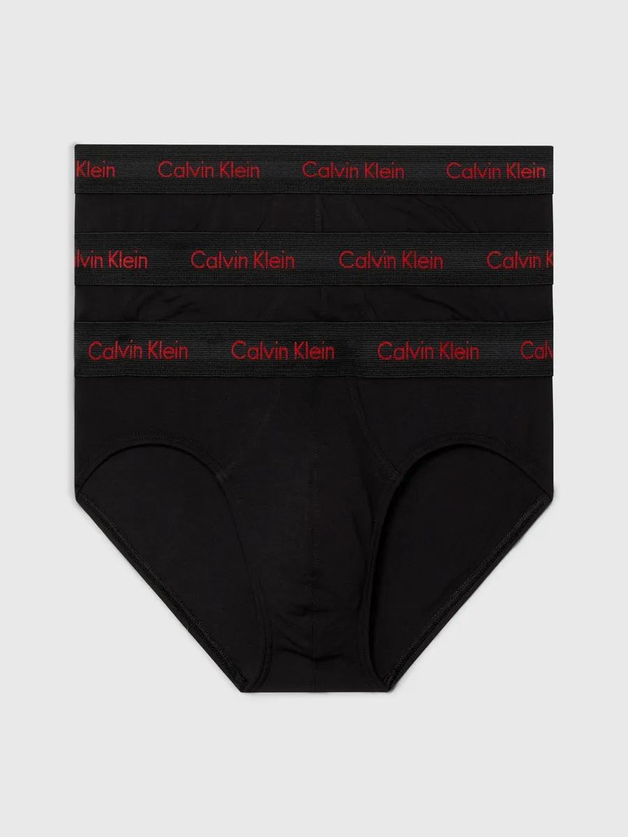 

Calvin Klein Underwear Hipster "HIP BRIEF 3PK" (упаковка, 3 шт., 3 шт.), с поясом с логотипом, черный