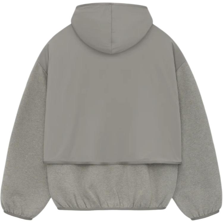 Куртка худи из флиса Core Collection Nylon Fear Of God Essentials, цвет Dusty Gray/Dust/Heather Gray — фото 3