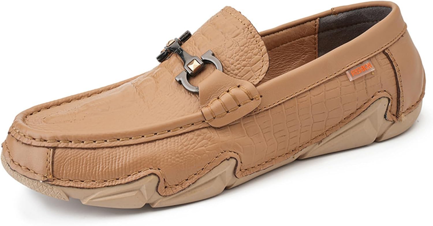 

Мужская повседневная обувь ручной работы, кожаные лоферы, туфли-лодочки, классические туфли для вождения, модные туфли для ходьбы, работы, офиса, бизнеса Abborora, Sand